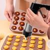 Keks-Presse Pistole Drücken DIY Keksmaschine Set mit 13 Keksausstechern 8 Creme Aufsatz Blumenspritztüllen Kuchen Dekorieren Backwerkzeug YFA1925