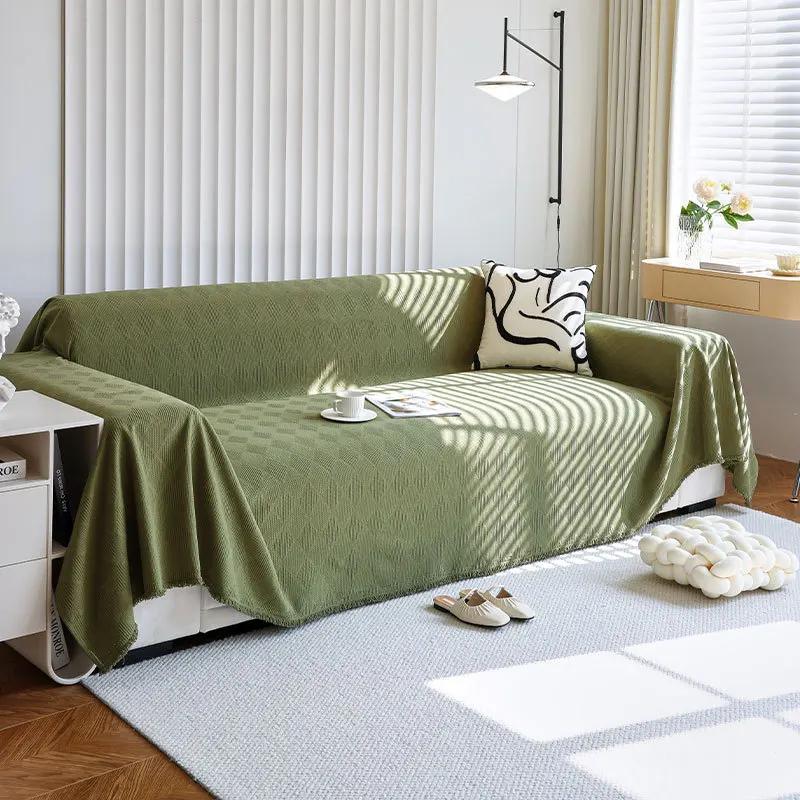 Husă de canapea modernă din chenille, prosop universal de canapea, aruncă anti-zgârieturi pentru pisici, pătură de canapea pentru decorul camerei de zi