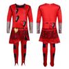 Red Punk Rock Cosplay Costume Movie Anime Inspired Outfit With Jacket Top Pants Halloween Theme Party Birthday Carnival Costumes