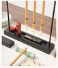 Auspicious Cloud Chinese Pen & Brush Holder – Wrought Iron Stand & Storage Rack