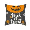Halloween Horror Kürbis Fledermaus Druckmuster Kissenbezug Zuhause Wohnzimmer Sofa Dekoration Polyester Reißverschluss Kissen