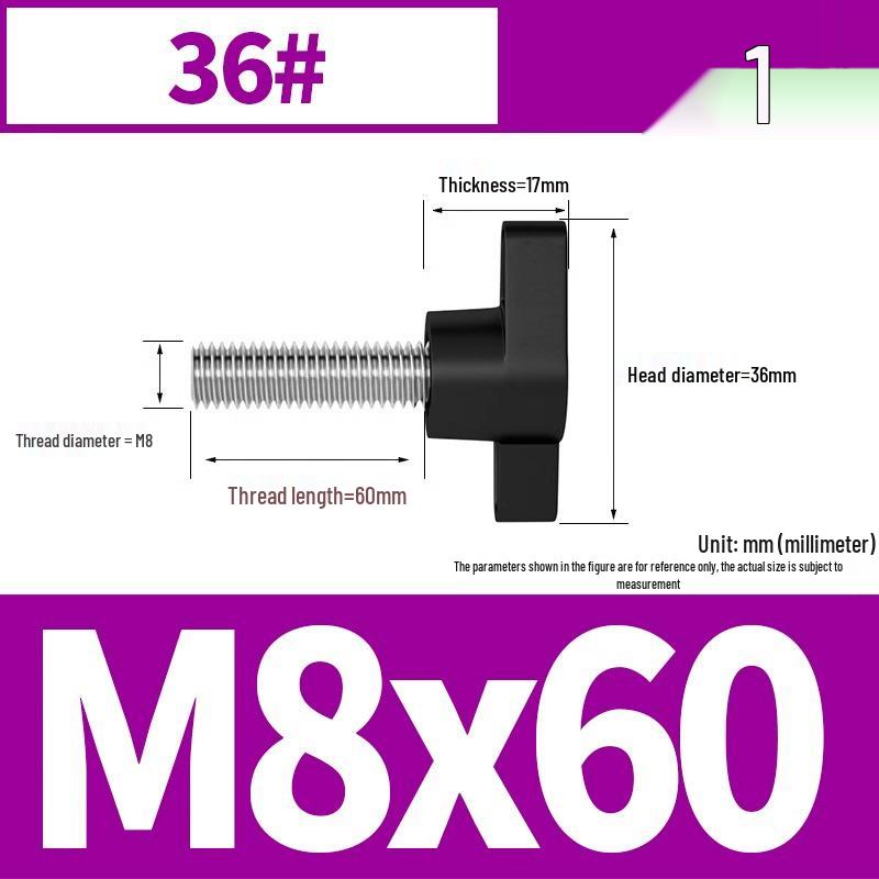 Stainless Steel Z-Type T-Handle Slotted Screw with Plastic Head (M4/M5/M6/M8)