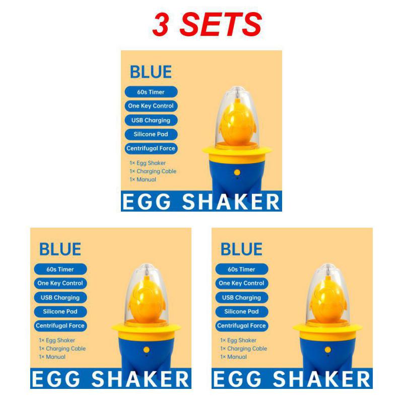 1200mAh Electric Egg Scrambler for Eggs Egg Shaker Portable Electric Egg Spinner Egg Yolk White Mixer with Sucker Cute Mini