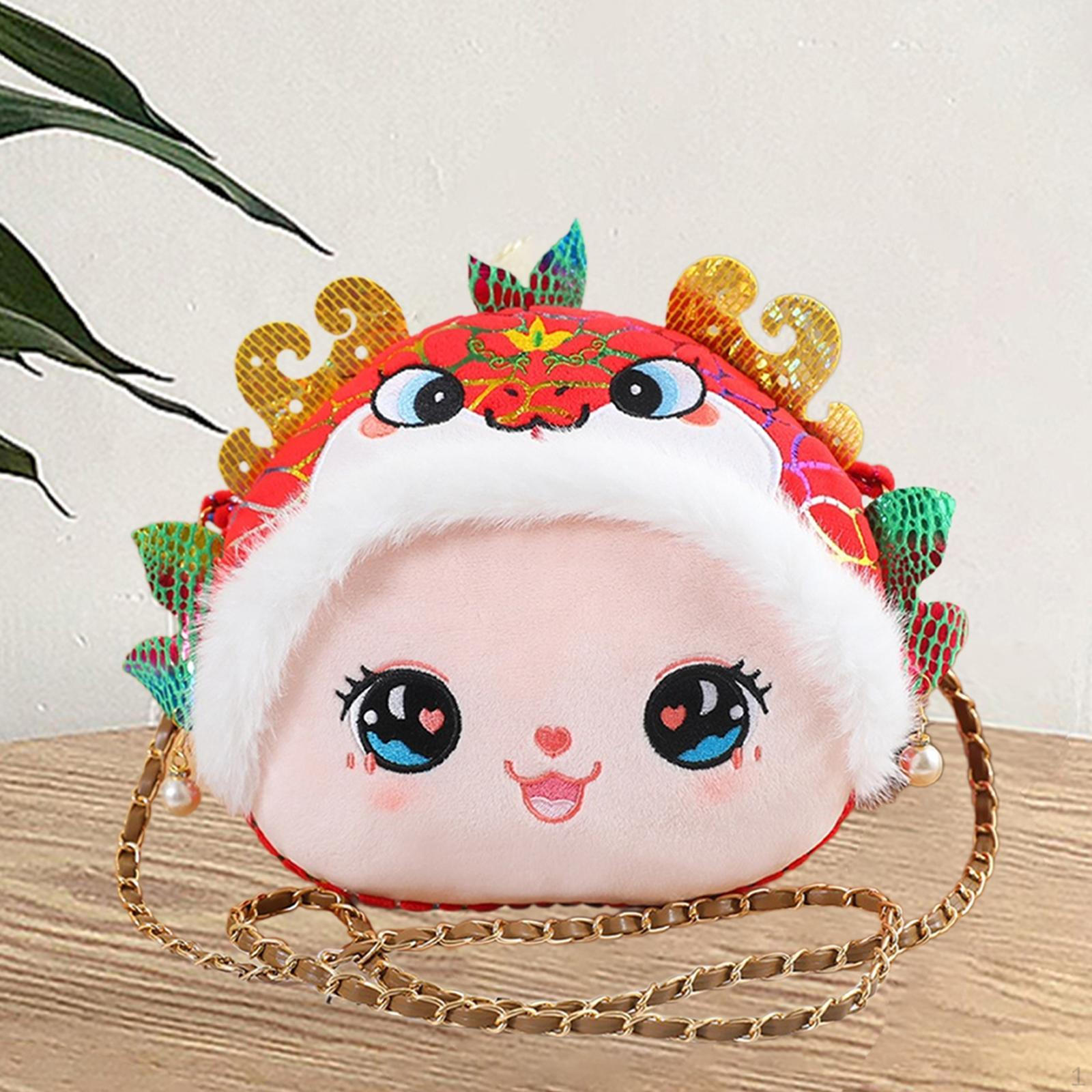 

Китайский Год Сумка Через Плечо Плюшевая Повседневная Легкая Змея Кукла Плечо красный