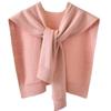 Cape Knitted Shawl Solid Color Wool Scarves Elegant Knit Scarf  Female