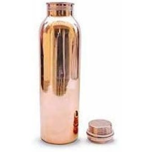 Pure Copper Water Bottle, Ayurvedic Copper Container for Sports, Fitness, Yoga, and Natural Wellness, 1000ml (32 Oz), Leak-Proof, Joint-Free (1 Pack)