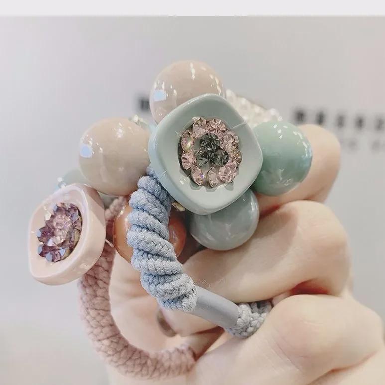 Koreanische Frische Wald Haaraccessoires – Einfaches elastisches Haarband und stilvolles Armband