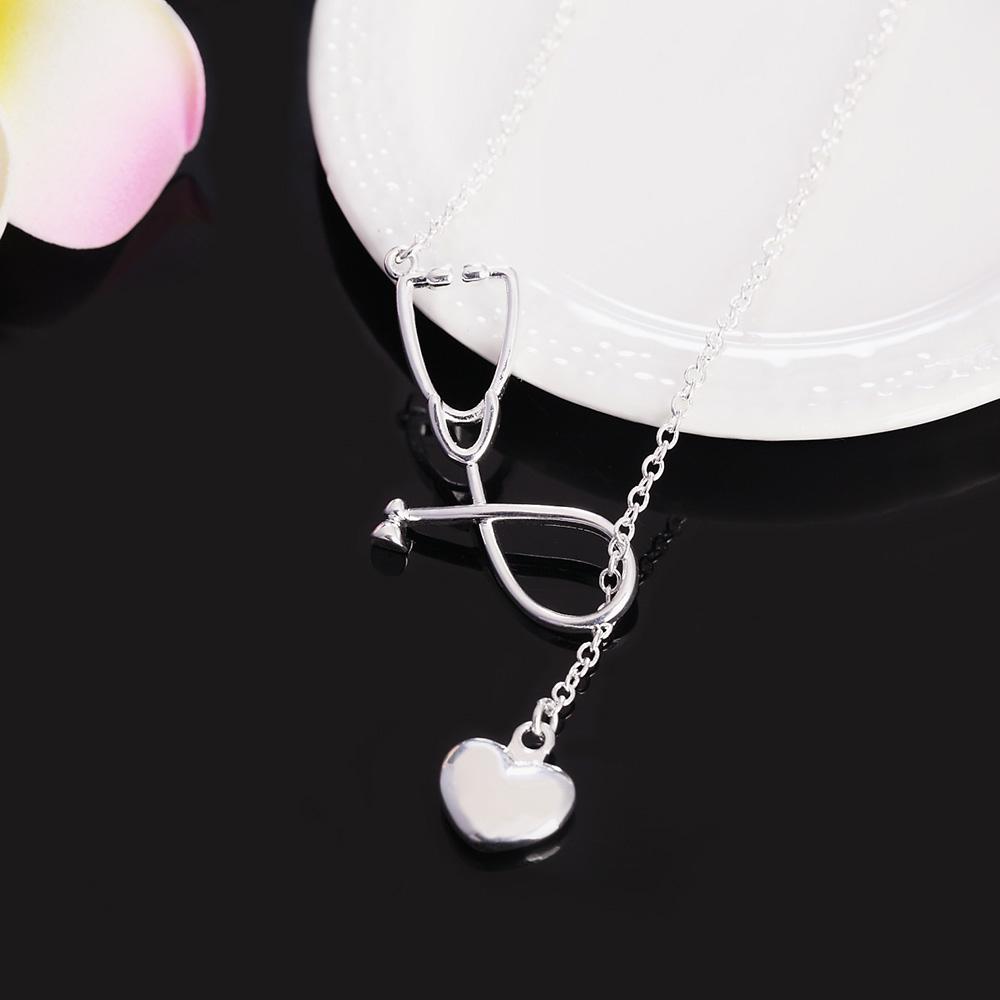 Náhrdelník srdce 925 ze stříbra večírek Módní šperky