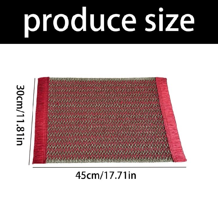 Decorative And Functional Paper Rope Woven Striped Coaster With Heat Insulation For Enhancing Dining Experiences