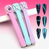Nail Art Magnetic Stick Wand Pen Set for 3D Cat Eye Gel Painting Nails Art Magnet Wand UV Gel Polish Magic Manicure Tools