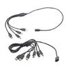 4/6 Way Type C Charging Cord Female To Male Splitter Cable 50cm 15W Power Distribution For Mobile Devices Gaming Gear