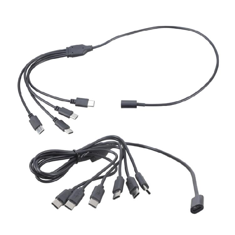 Y Shaped USB C Power Splitter Cable 5V 3A Charging Cord Simultaneous Multi Charging Solution For Travel Home Office