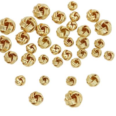 Bead Copper Electroplating of 14K Gold Coating 1PCS