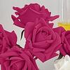 5 Bündel Real Touch Rosenblüten Künstliche Große Blüte Falsche Rose für Zuhause Büro Hochzeitsfeier Dekoration Innenbereich Blumendekorationen Tischmittelstücke