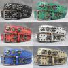 7-color 3D Scorpion Rivet Belt Punk Men's Belt Women's Snake Pattern Versatile Decorative Belt