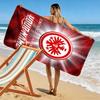 Individuelles Eintracht Frankfurt Aufdruck Strandtuch, Großes Weiches Schnelltrocknendes Handtuch für Strand Camping Schwimmen