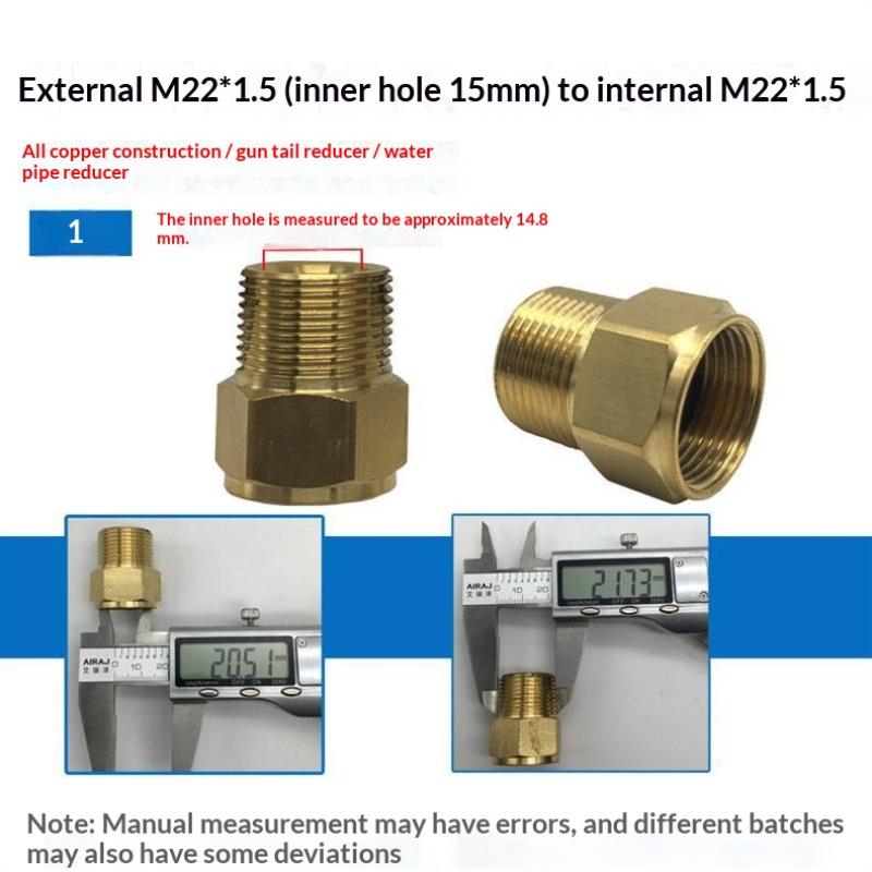 Brass Hose Barb Connector Male to Female Adapter Durable Pipe Fitting for Water Gas Air Tubing Applications