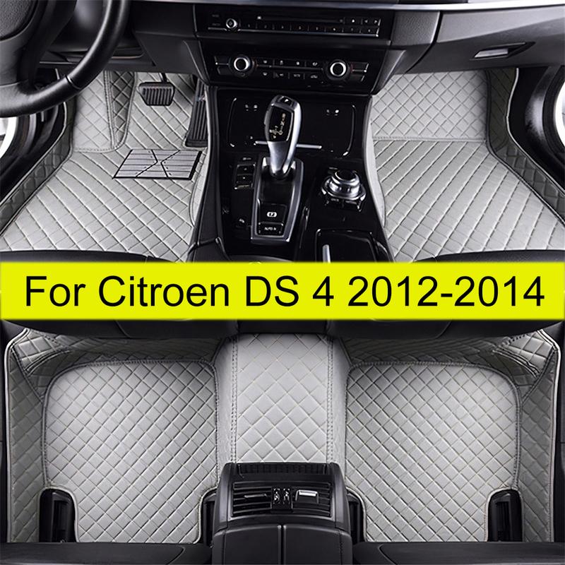Car Floor Mats For Citroen DS 4 2012 2013 2014  Auto Foot Pads Automobile Carpet Cover Interior Accessories
