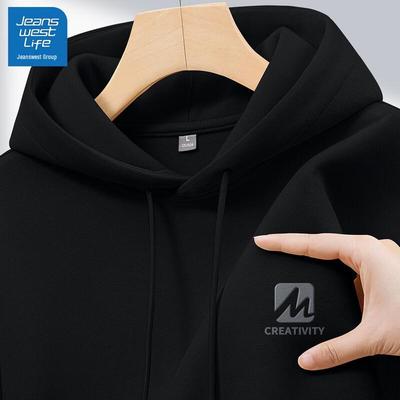 JEANSWEST LIFE Men's Loose Fit Hooded Sweatshirt