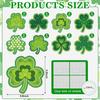 Shamrocks Clover Cutouts for Classroom Bulletin Board Decorations,Large St. Patrick's Day Shamrock Paper Cutouts for School Office Ireland Party