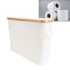 Toilet Paper Storage Basket Roll Paper Organizer Foldable Toilet Paper Holder with Lid for Bathroom