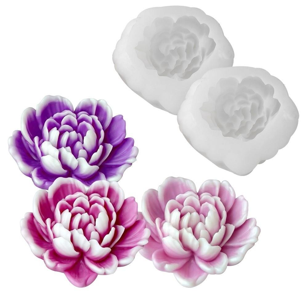 Heart 3D Flower Silicone Mold DIY Fondant Mold Handmade Plaster Resin Molds  Chocolate