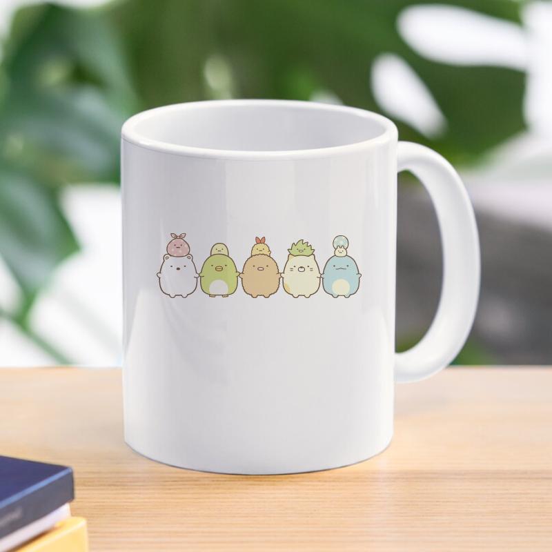 

Керамическая кружка Sumikko Gurashi, чашка для кофе и чая, креативный подарок для друга на Новый год, посуда для питья, мультяшная чашка 300 мл для питья воды, кружка на день рождения 18