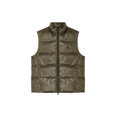 Flight Therma-FIT Loose Comfortable Warm Zip Puffer Vest Men Vest Medium-Olive FV7274-222
