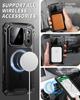 Camera Kickstand Metal Magnetic Case for IPhone 17 Air 16 15 14 Pro Max 16 Plus MagSafe Glass Screen Heavy Duty Shockproof Cover