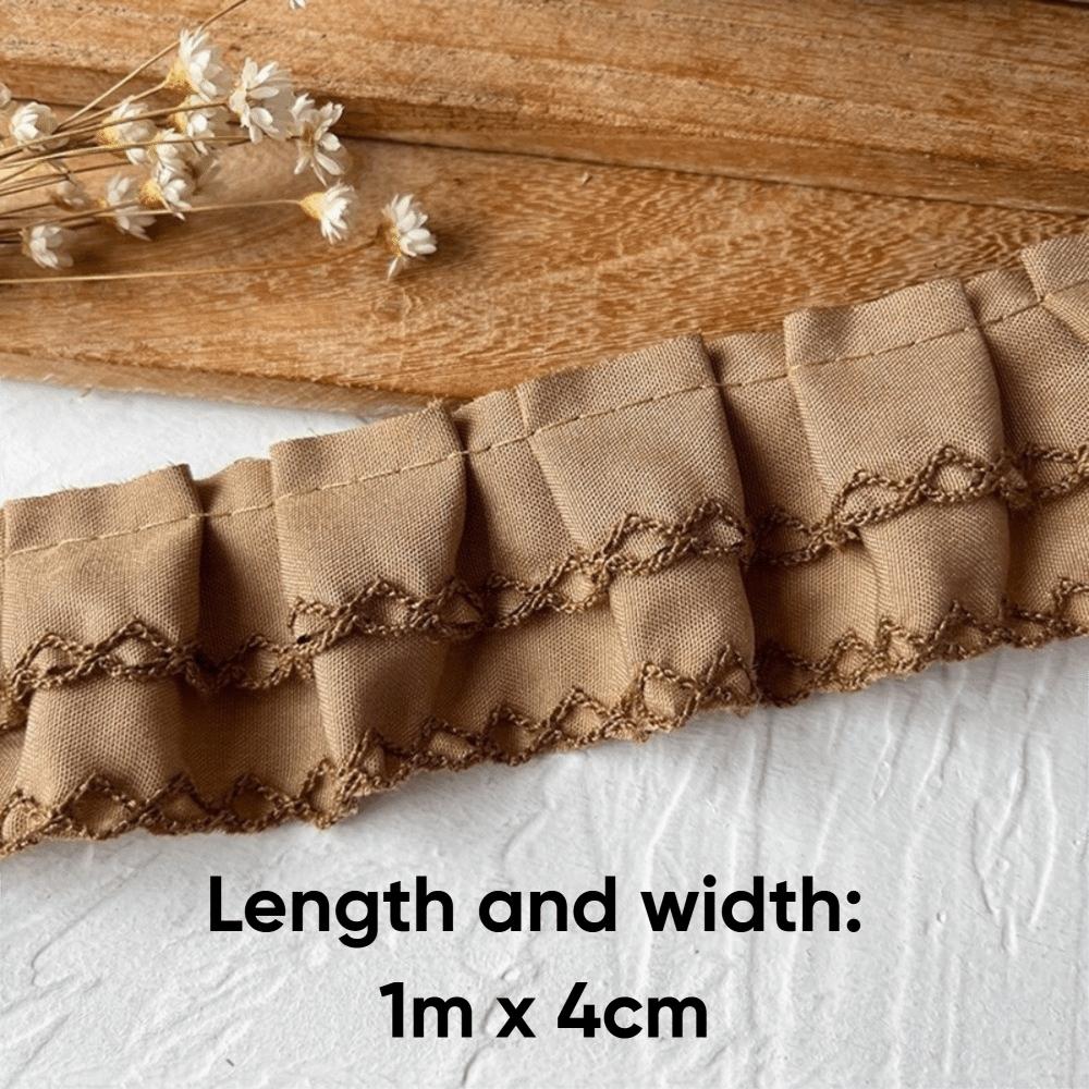 Wide Ruffles Ruffle Lace Trimming Double-layer Ruffle DIY Dress Apparel Pleated Ruffles Cuff Ruffles Sewing Decoration
