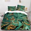 Black Gold Metallic Marble Duvet Cover Set Queen/King/Full/Twin Size Foil Print Glitter Bedding Set for Teen Boy Girls Men Women