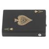 Poker Lighter Windproof UV Light Zinc Alloy Refillable Cigar Cigarette Lighter for Men Women Black