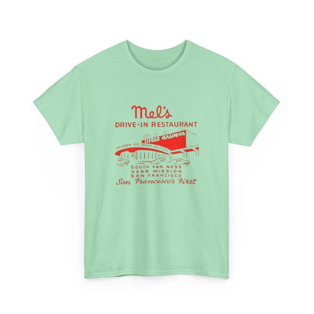 Mel's Drive-In Restaurant American Graffiti Printed T shirt Iconic Collectible