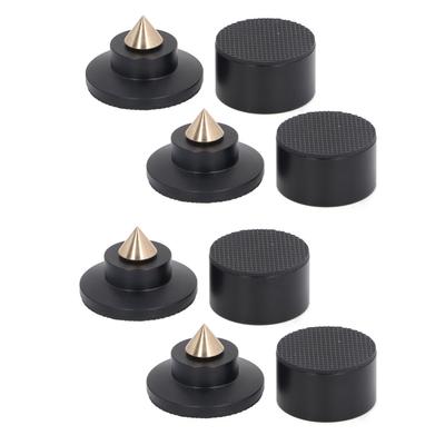 4 Sets Speaker Isolation Stand Feet Pad Shockproof Antislip Speaker Resonance Reducer for Turntable