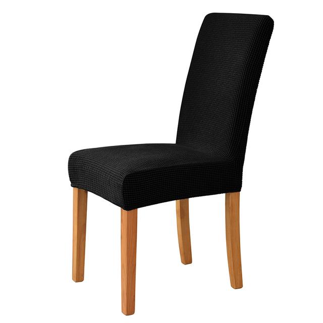 Velvet Fabric Chair Cover For Dining Space Wedding Occasion Hotel Banquet Soft &Comfortable Spandex Stretch Chair Covers Home Decorative Seat