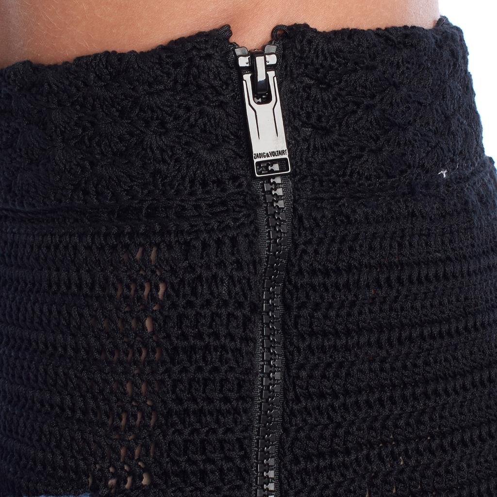 KWPA00024 Women's Openwork Knit Flare Pants