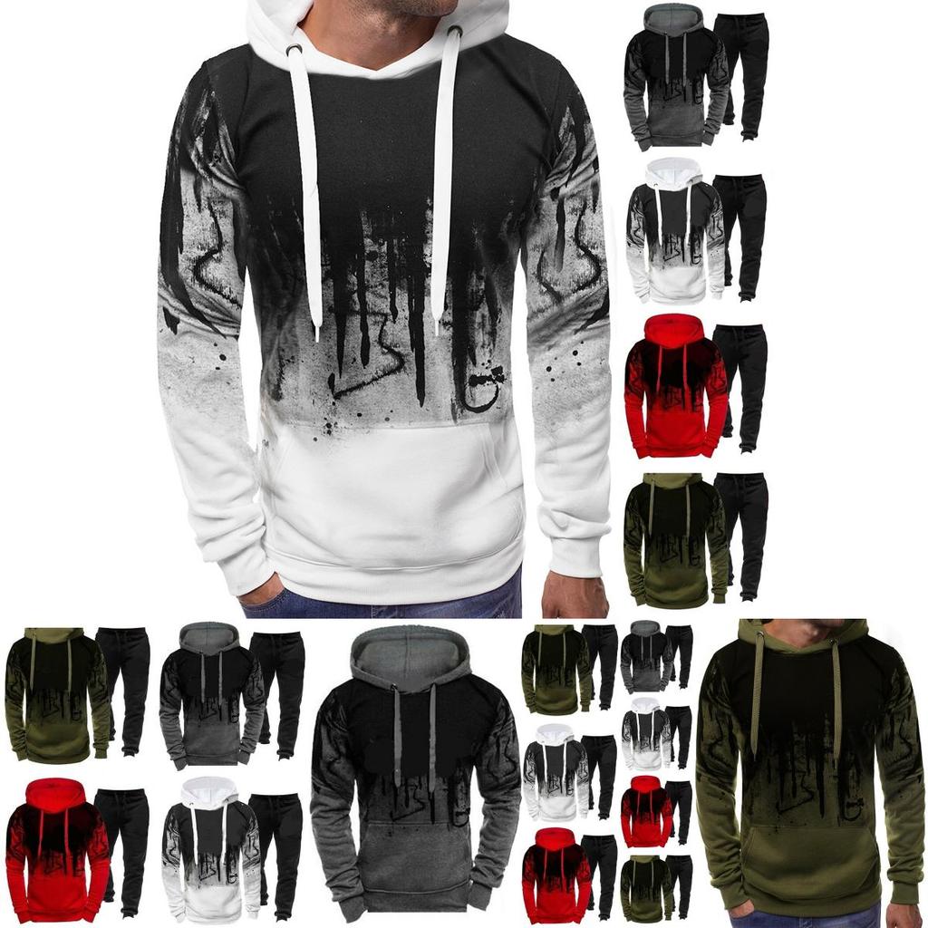 Stylish Men's Tracksuit With Comfortable Hoodie And Relaxed Sweatpants For Everyday Fashion