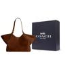 Borsa Tote in Pelle di Mucca Gramercy, Borsa da Shopping, Borsa a Spalla Grande da Donna Marrone Caldo CBN47-B4WBR