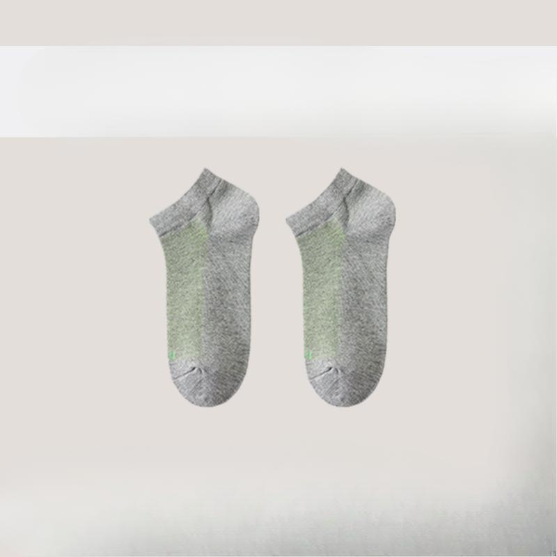 Men's Short Socks, Pure Cotton, Summer Anti-odor, Sweat-absorbing, Breathable, Low-top, Shallow-cut, Won't Fall Off During Sports, Boat Socks