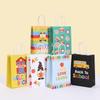 12/30pcs StoBag Back To School Paper Tote Bags Recyclable Gift Bags for Classroom Teacher Party Favors Candy Cookies