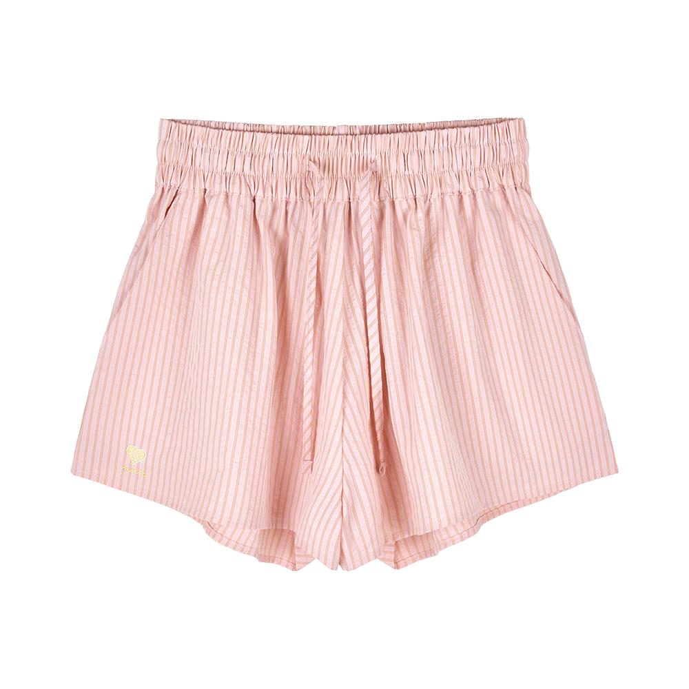 NAKED SURF CLUB Seersucker Striped Shorts (Peach)