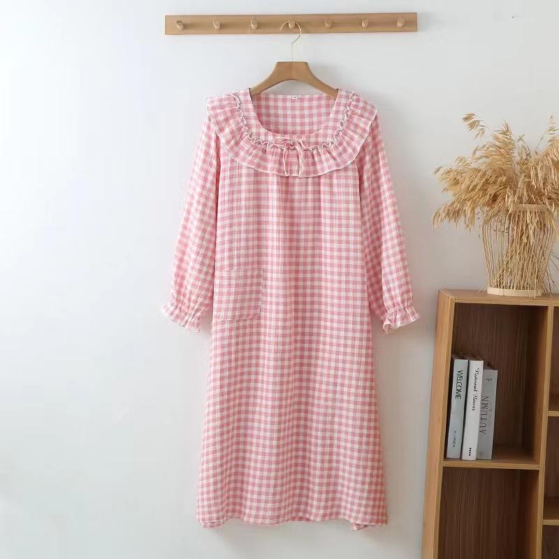 

Летняя тонкая свободная ночная сорочка большого размера для беременных, удобная дышащая принтованная одежда для сна L