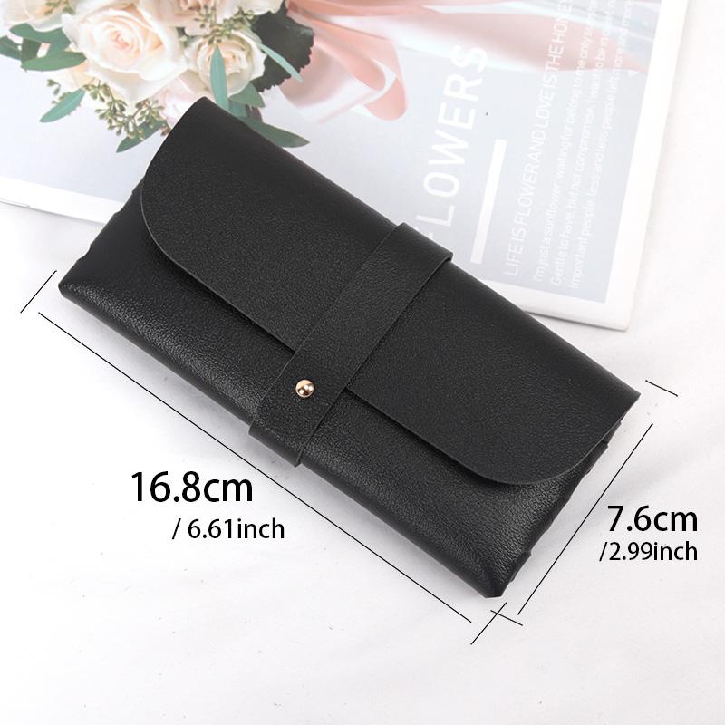 New Soft Pu Leather Thick Glasses Bag Fashion Glasses Protective Case Women Men Portable Sunglasses Boxes Eyewear Accessories