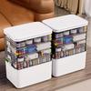 Large Organizer Capacity Classification Transparent Water-Resistant Storage Box -for Household Items Medication Container
