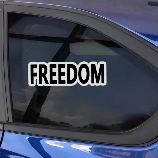 10Pcs Freedom Stickers Self-adhesive Removable Weatherproof Laptop Bumper Decal Window Waterproof Car Stickers