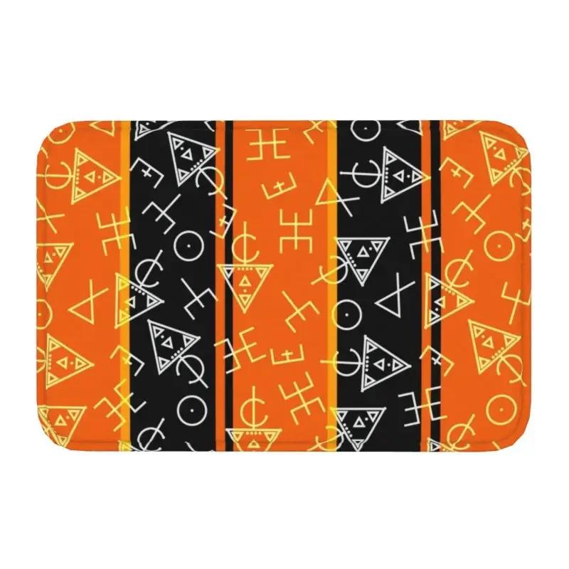

Vintage Amazigh Flag Front Floor Door Entrance Mats Indoor Berber Tifinagh Print Kitchen Bath Doormat Bedroom Carpet Rug 40cm x 60cm