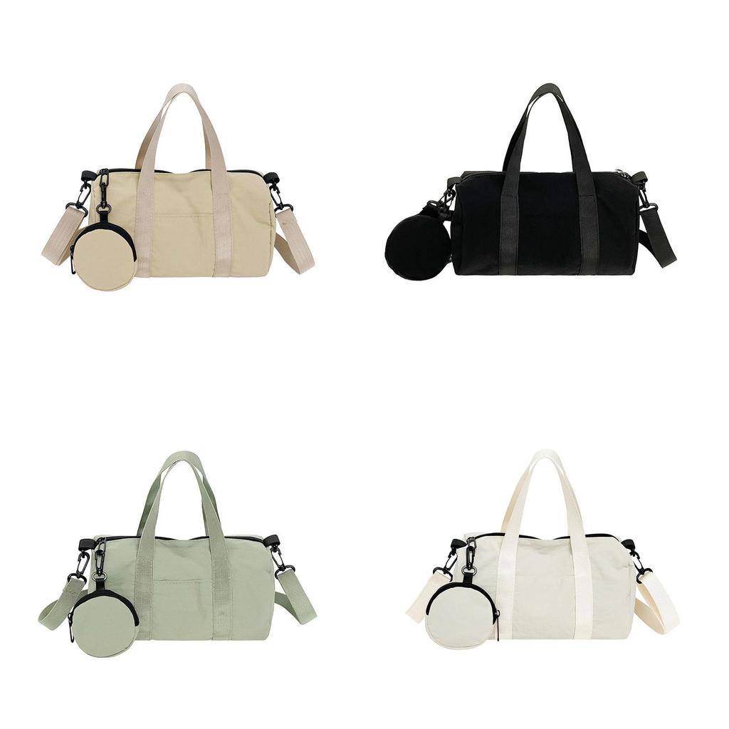 Large Capacity Women Nylon Crossbody Bag With Zipper And Internal Pocket For Daily Use