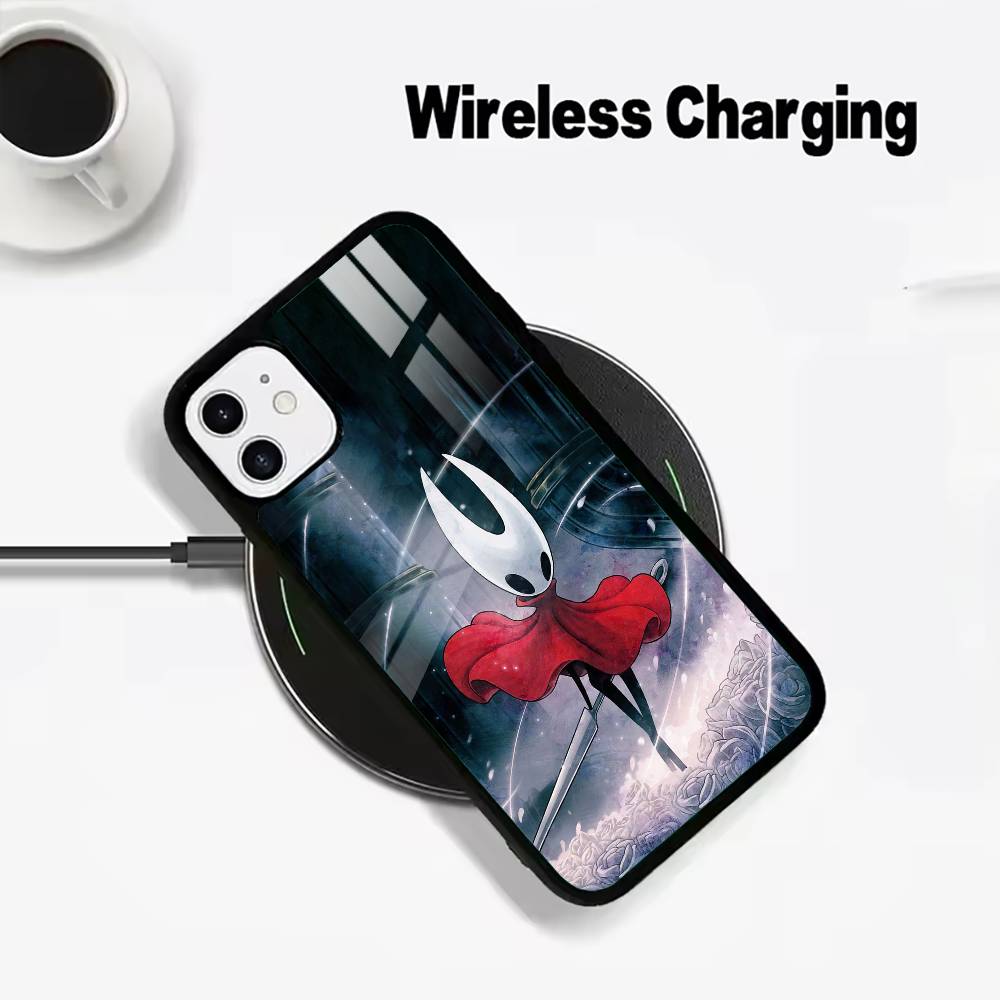 H-Hollow- K-Knight -S-Silksong For IPhone17 16 15 14 13 12 11 Plus Pro Max Plus Wireless Charger Phone Case iPhone12Pro