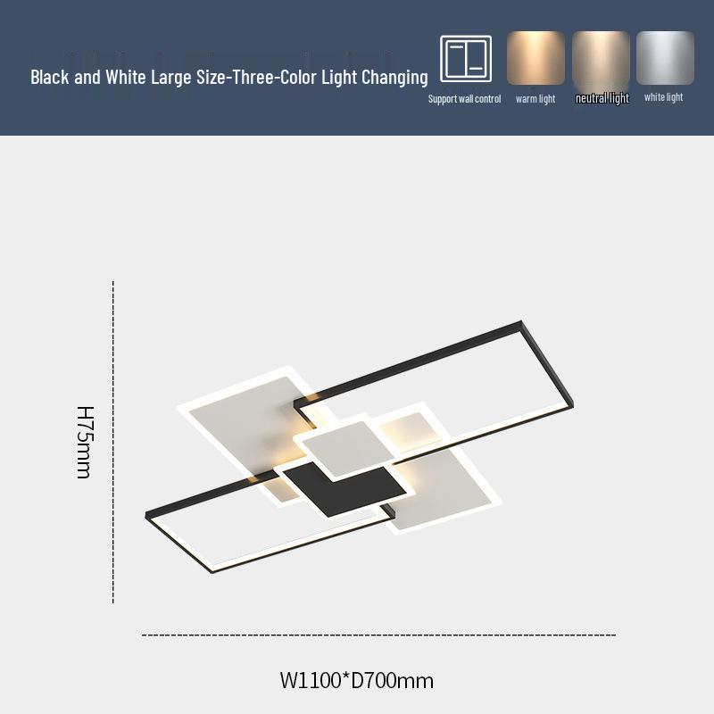 2025 Modern Geometric LED Ceiling Light for Living Room