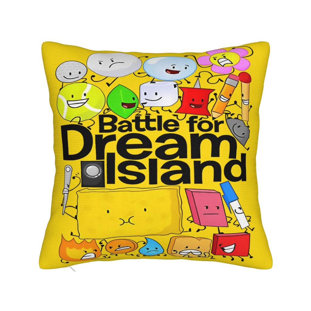 BFDI Inanimate Cartoon Pillowcase Cushion Cover Decoration Battle for Dream Island Pillow Case Cover Home Drop Shipping 40X40cm